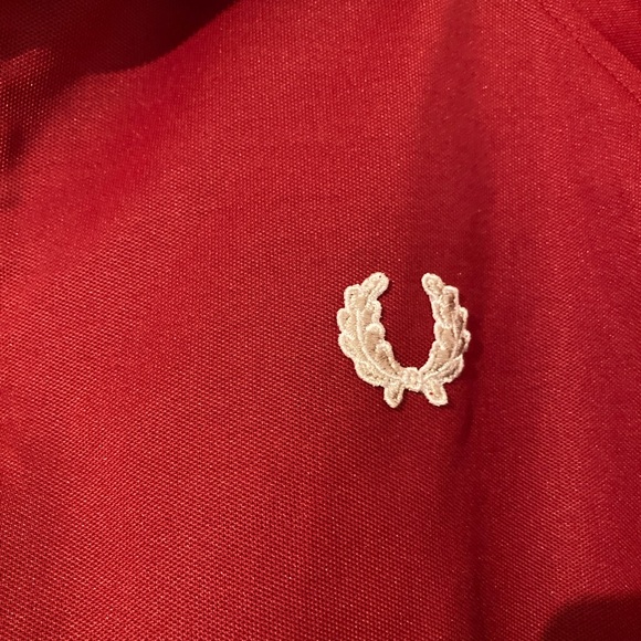 Vintage Fred Perry Sportswear Full Zip Striped Track Jacket Red Men’s Size Large - Picture 2 of 14
